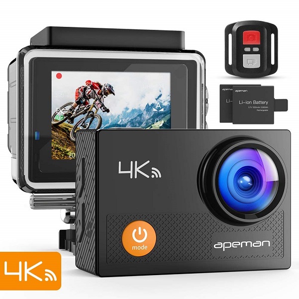 APEMAN Action Cam 4K WiFi Camera