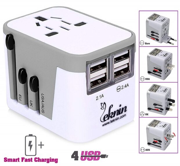 Universal Reiseadapter Ladegerät mit USB